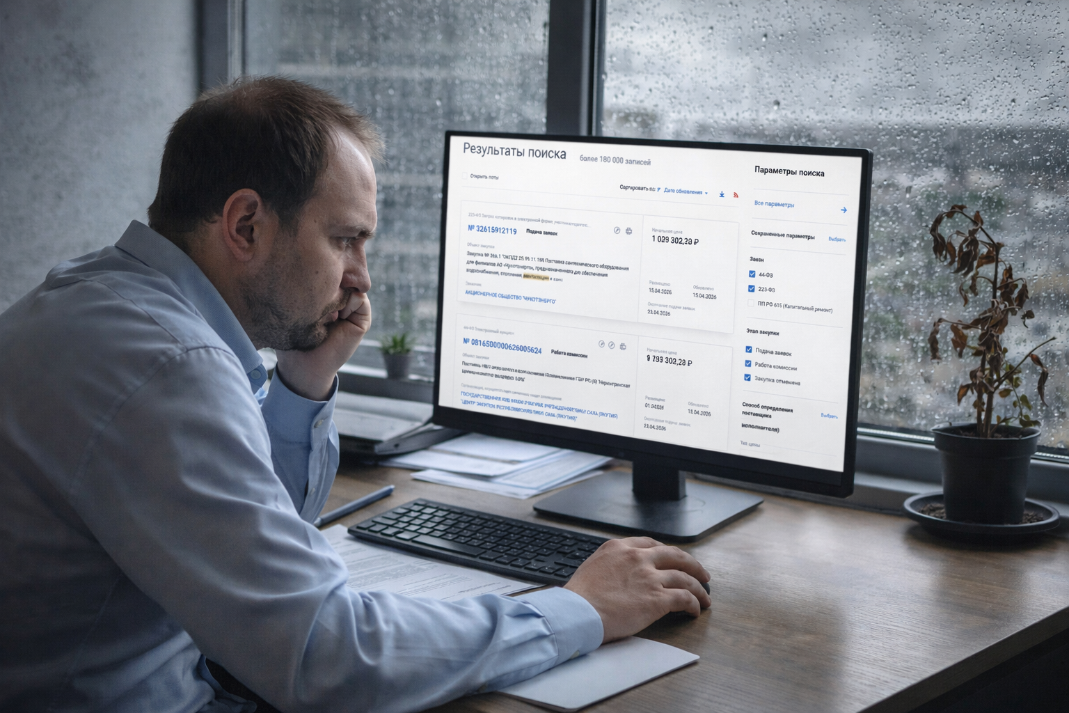Ручной поиск: много записей и фильтров